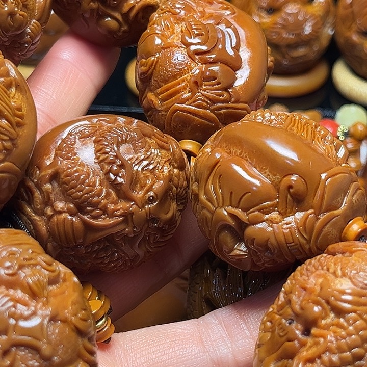 橄榄核手串/手链王*龙财一条3.6到3.7