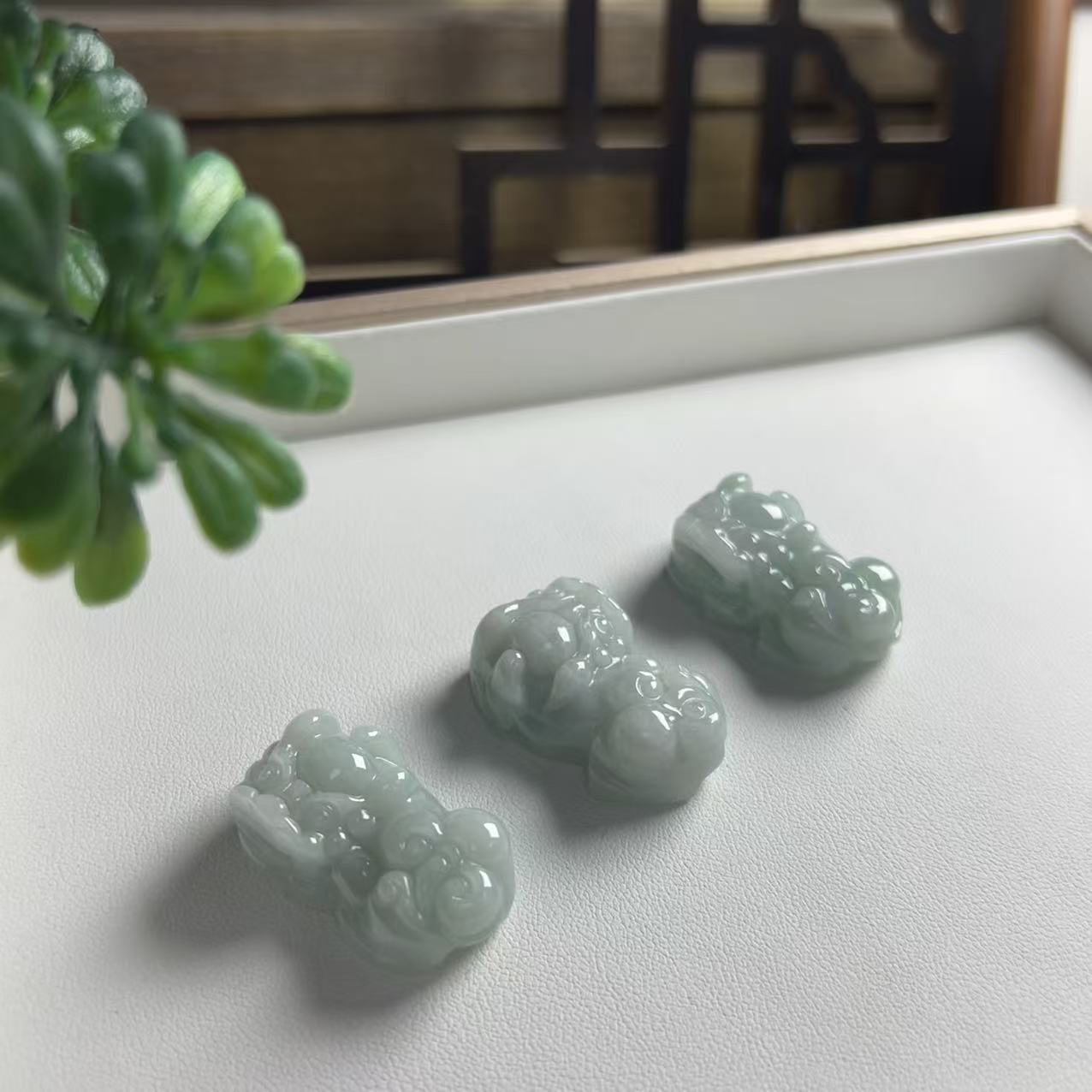 天然缅甸A货翡翠貔貅XJ121204 @多样性发其一