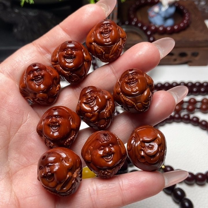 核桃手串/手链菲****）猴头核桃串