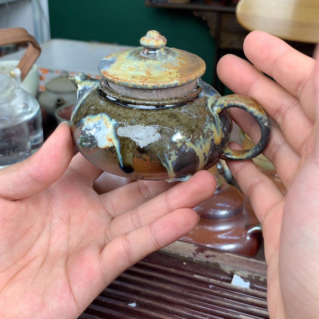 紫砂柴烧纯自然柴烧