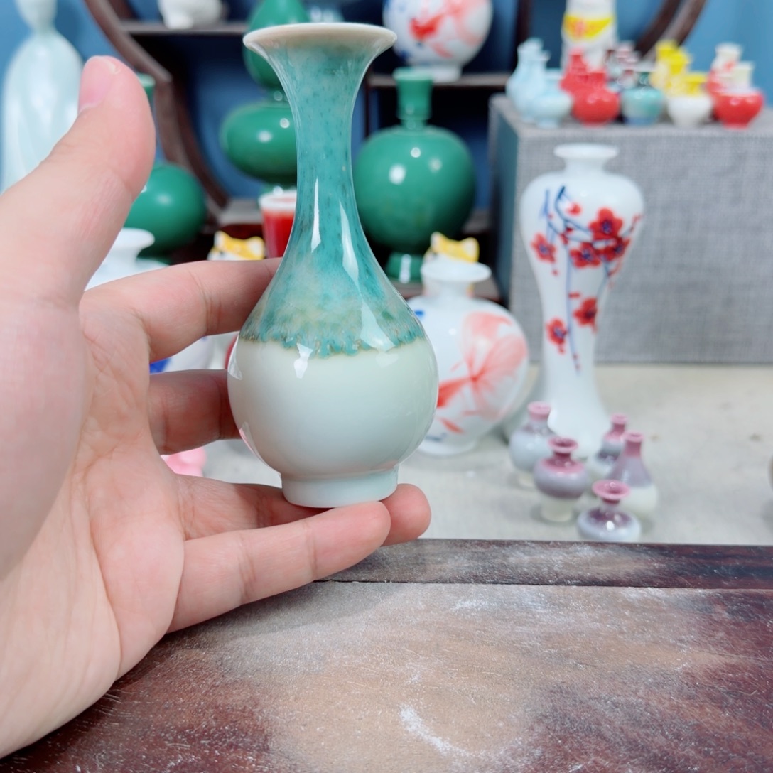 陶瓷手工小花器摆件