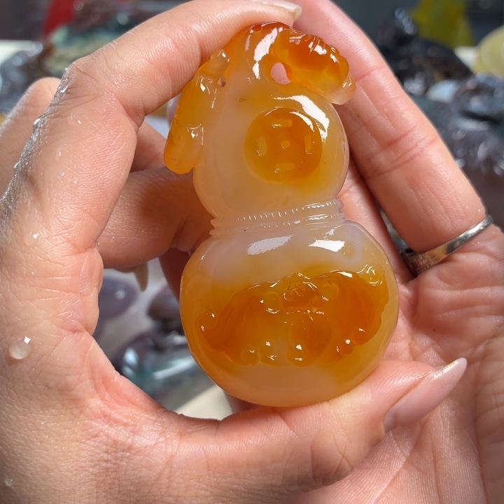 玛瑙/玉髓未镶嵌吊坠(不含链)