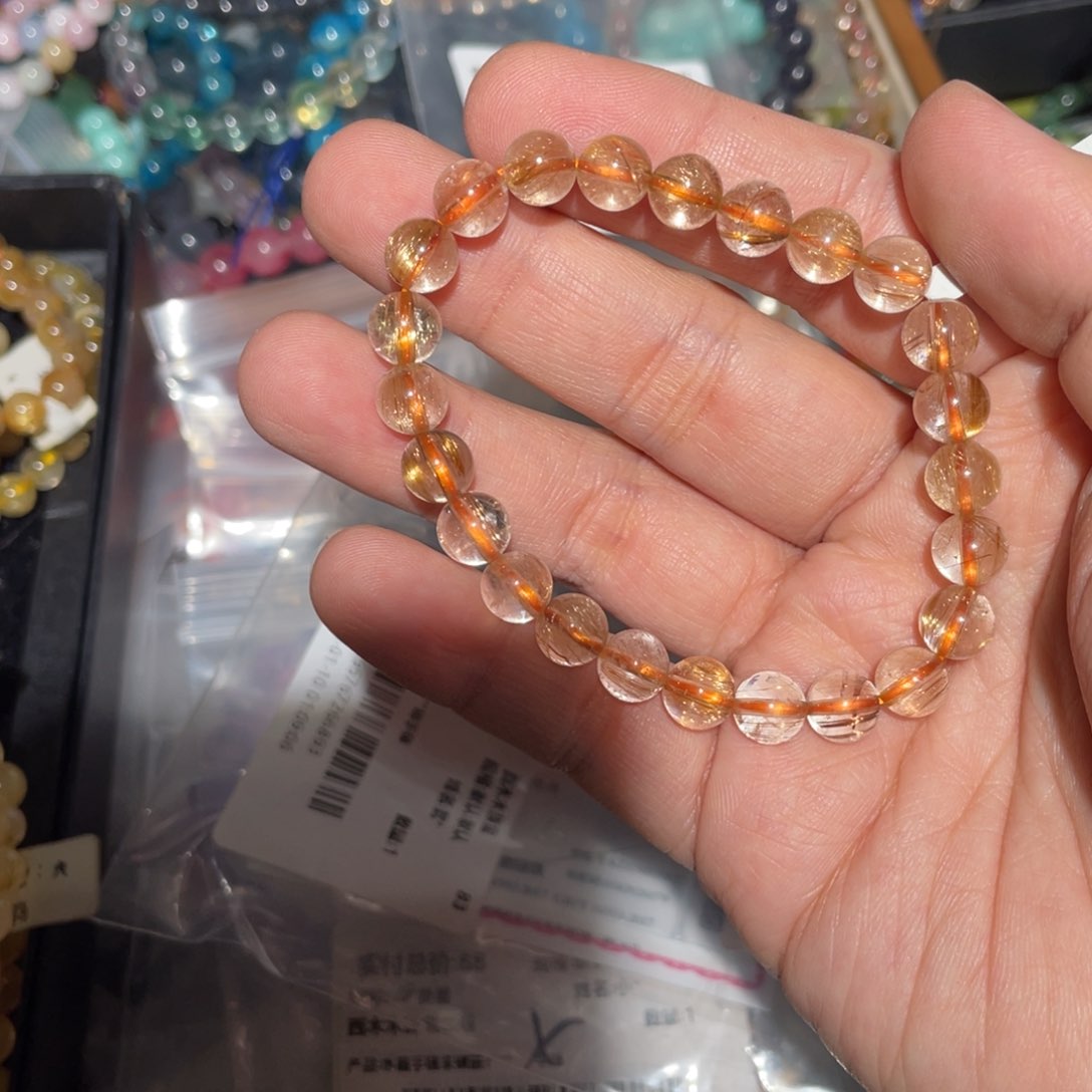 水晶手链未镶嵌橘***_手链