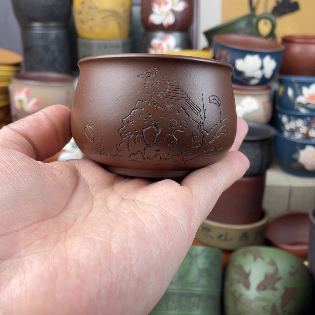 紫砂茶杯紫砂茶杯