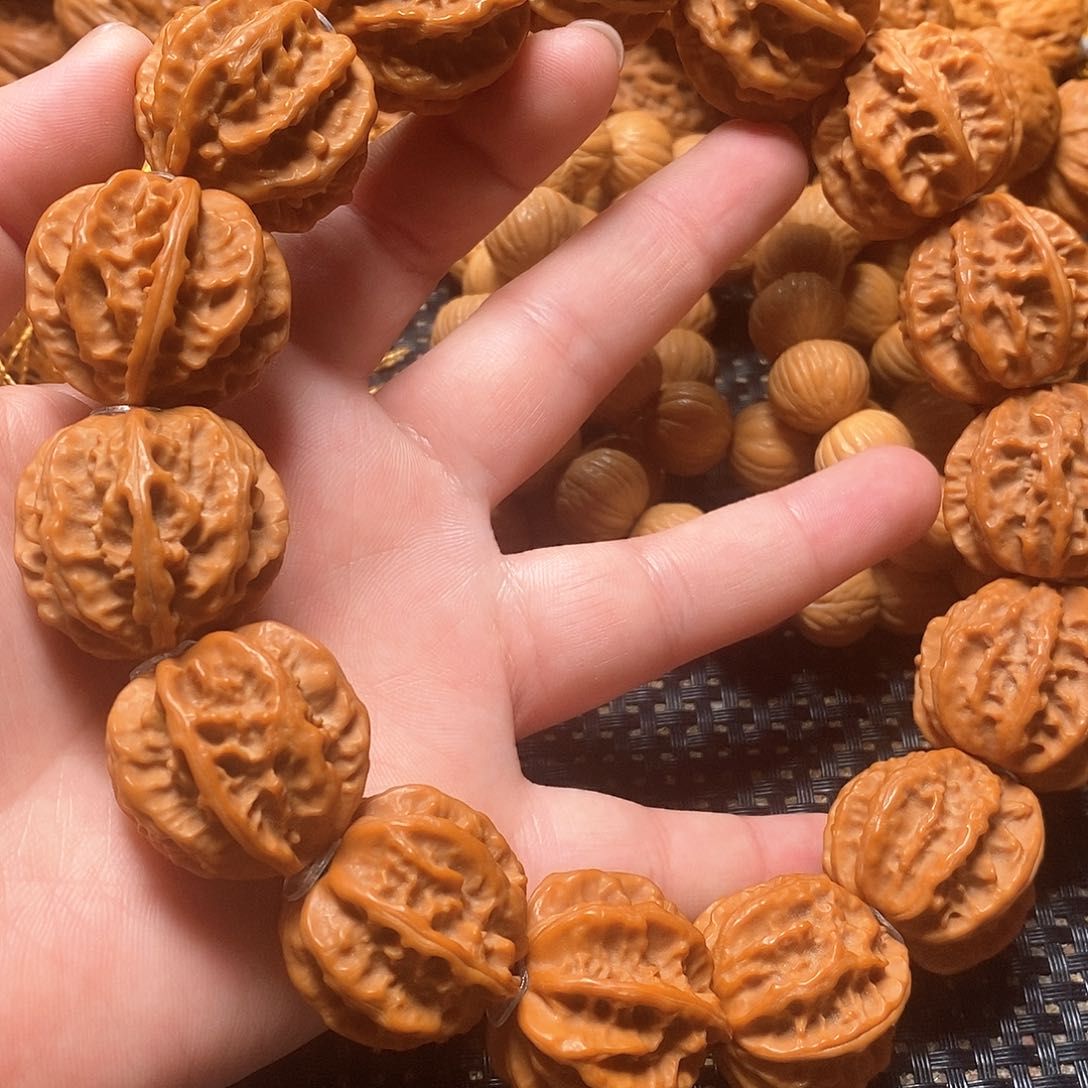 文玩核桃手串粗筋八棱手持