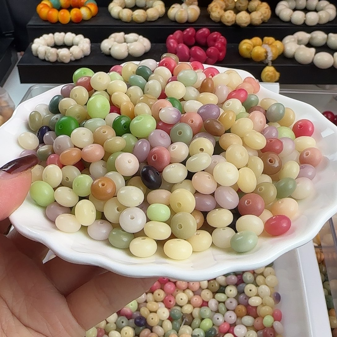菩提根/象牙果手串瑕疵卡9多宝算盘1000颗