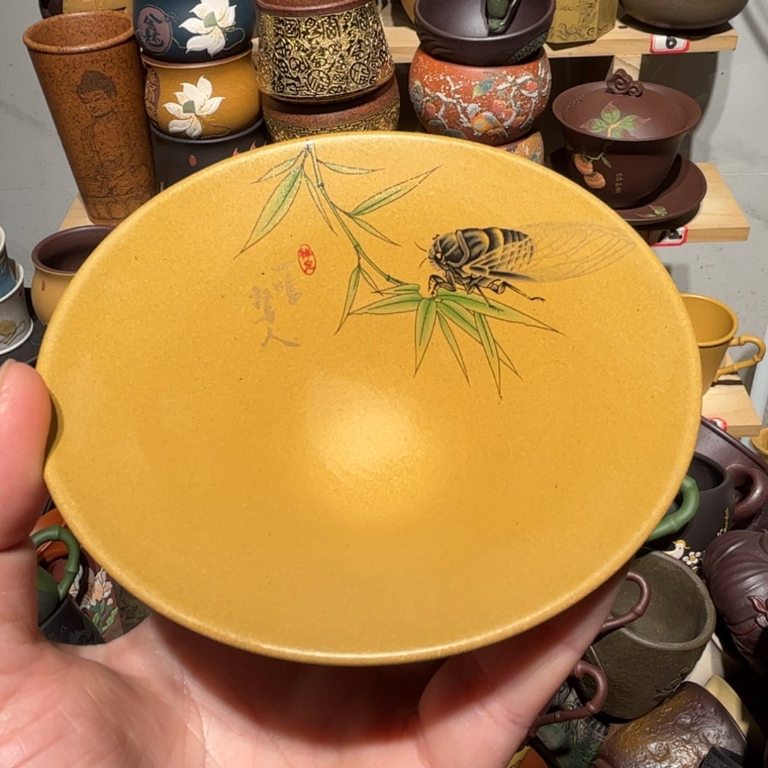 紫砂茶杯宜兴紫砂主人杯