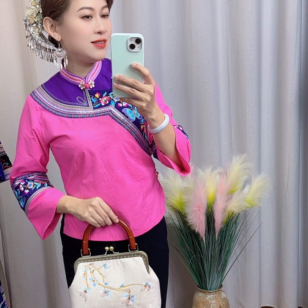 少数民族服饰壮族布依族原创设计刺绣套装可量身定做