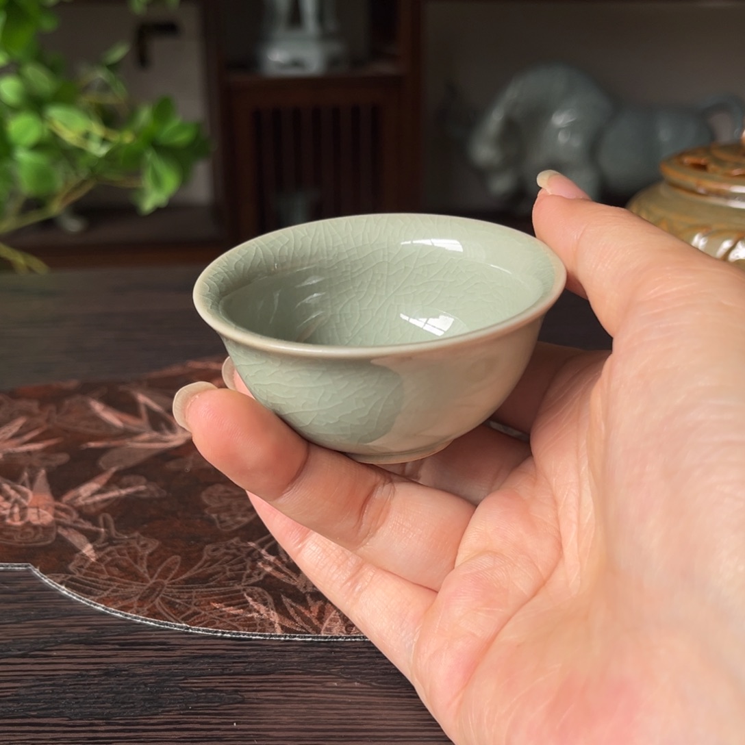 杯粉青釉碗杯弘宝汝窑