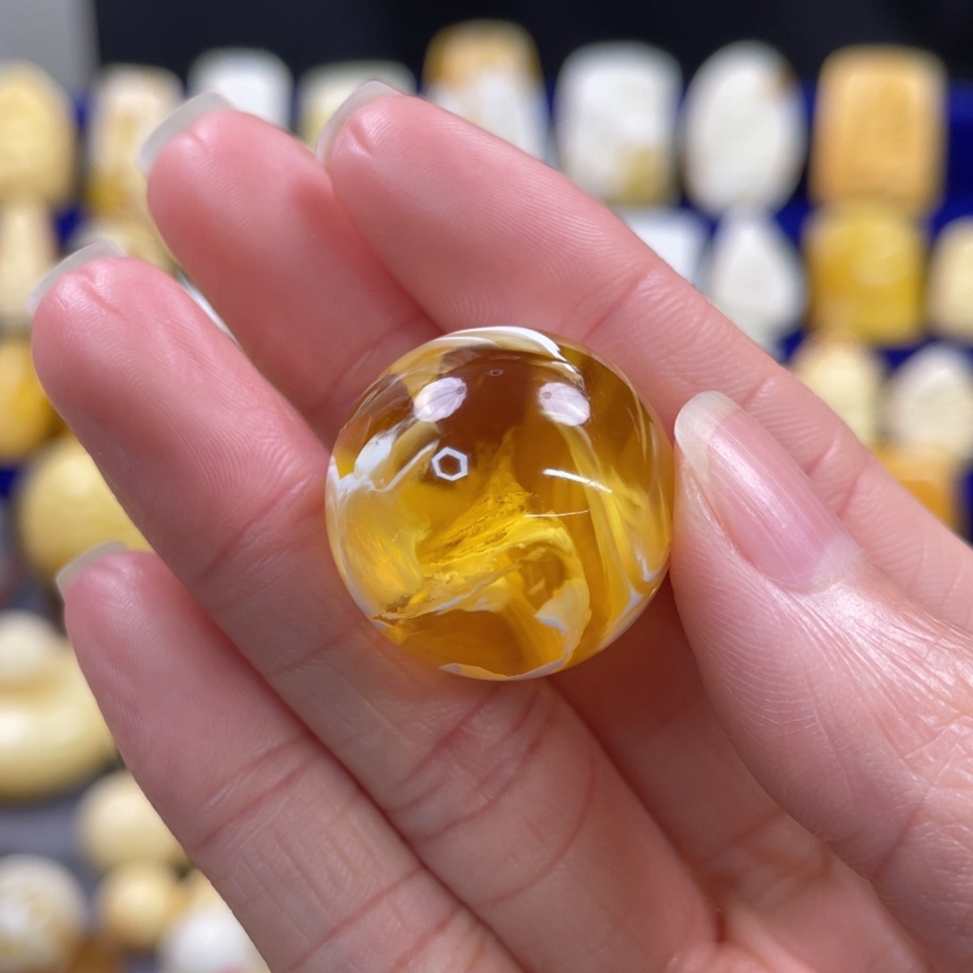 蜜蜡裸石未镶嵌琥珀蜜蜡