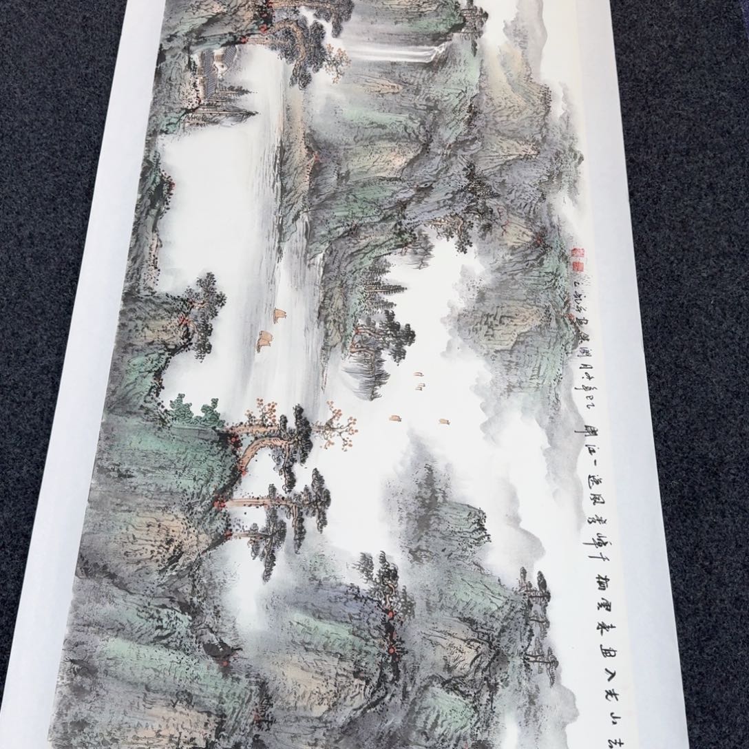 国画纯手绘山水花鸟作品