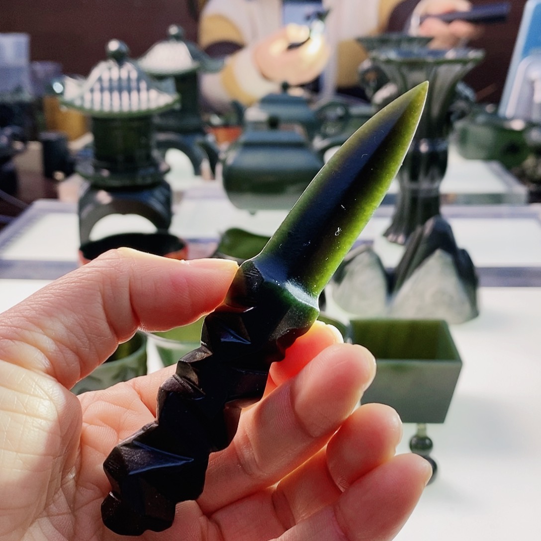 和田玉（青玉）摆件未镶嵌