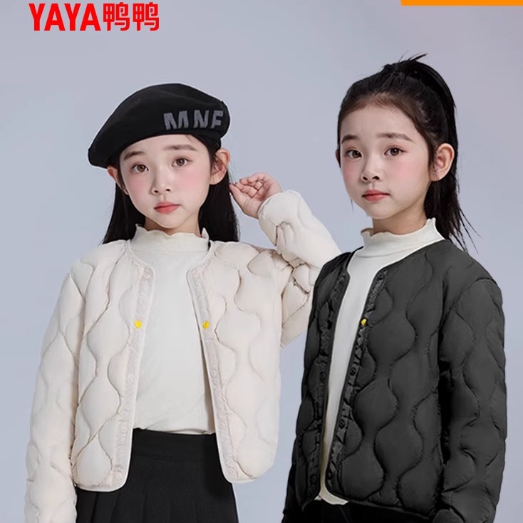 YAYA/鸭鸭儿童羽绒服内胆2025冬季轻薄款羽绒衣童装保暖内搭外套