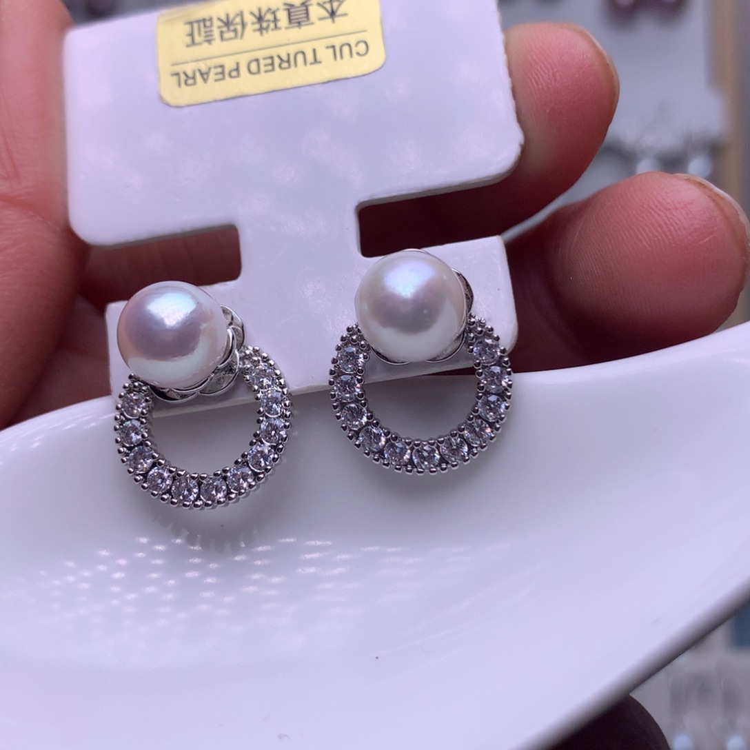 未镶嵌耳饰淡水珍珠