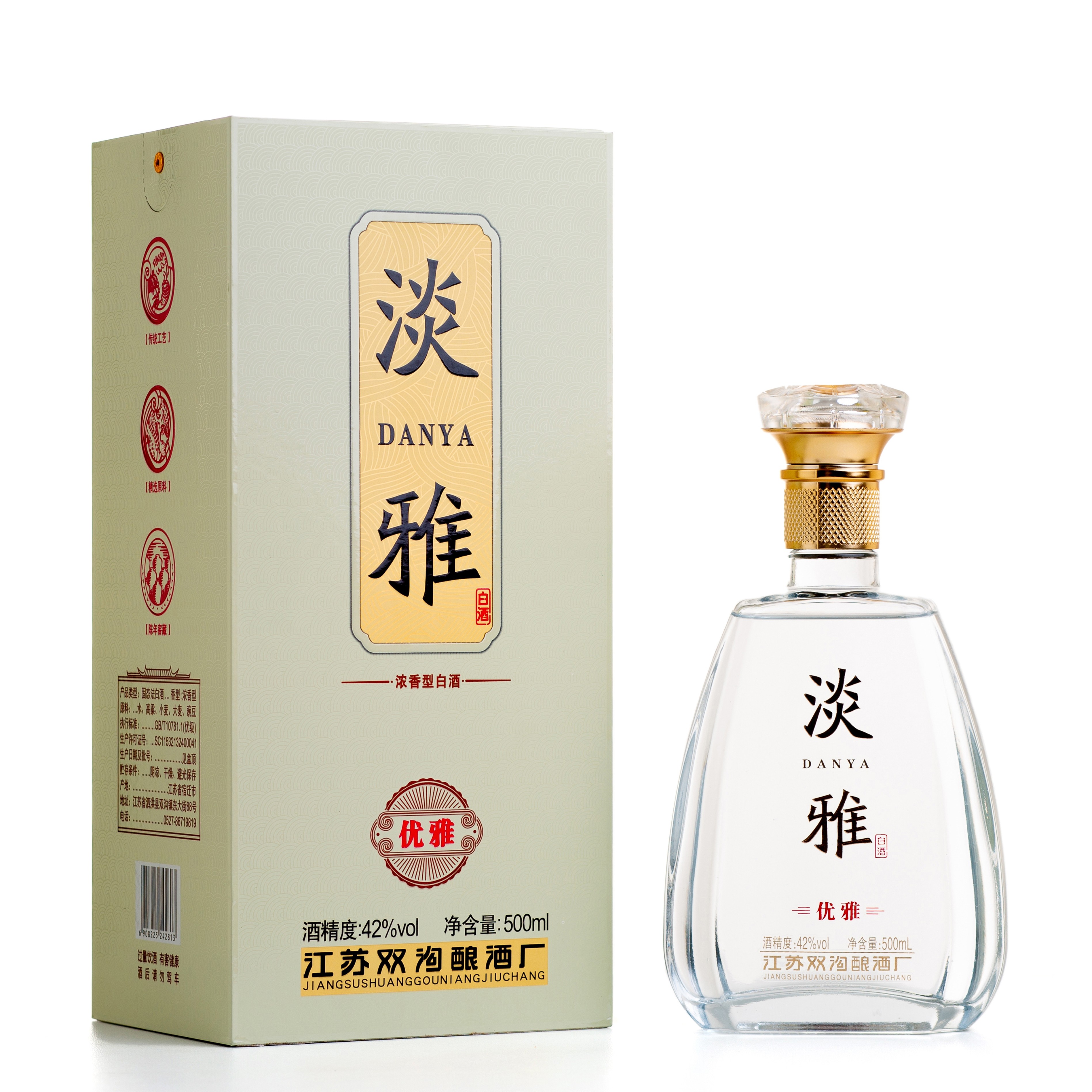 全德淡雅·优雅 42℃ 500ml*6瓶/箱