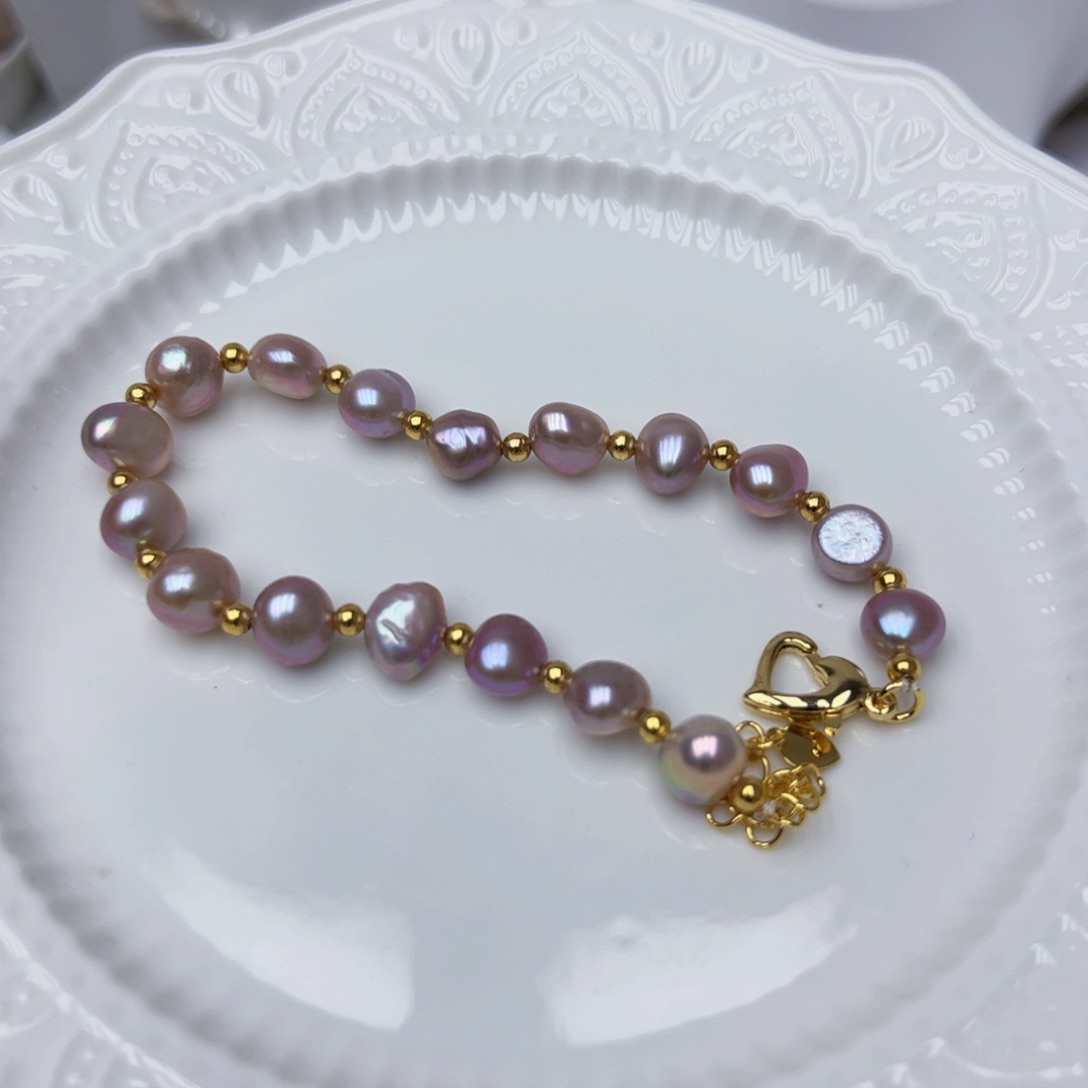 淡水珍珠手绳银S925镶嵌