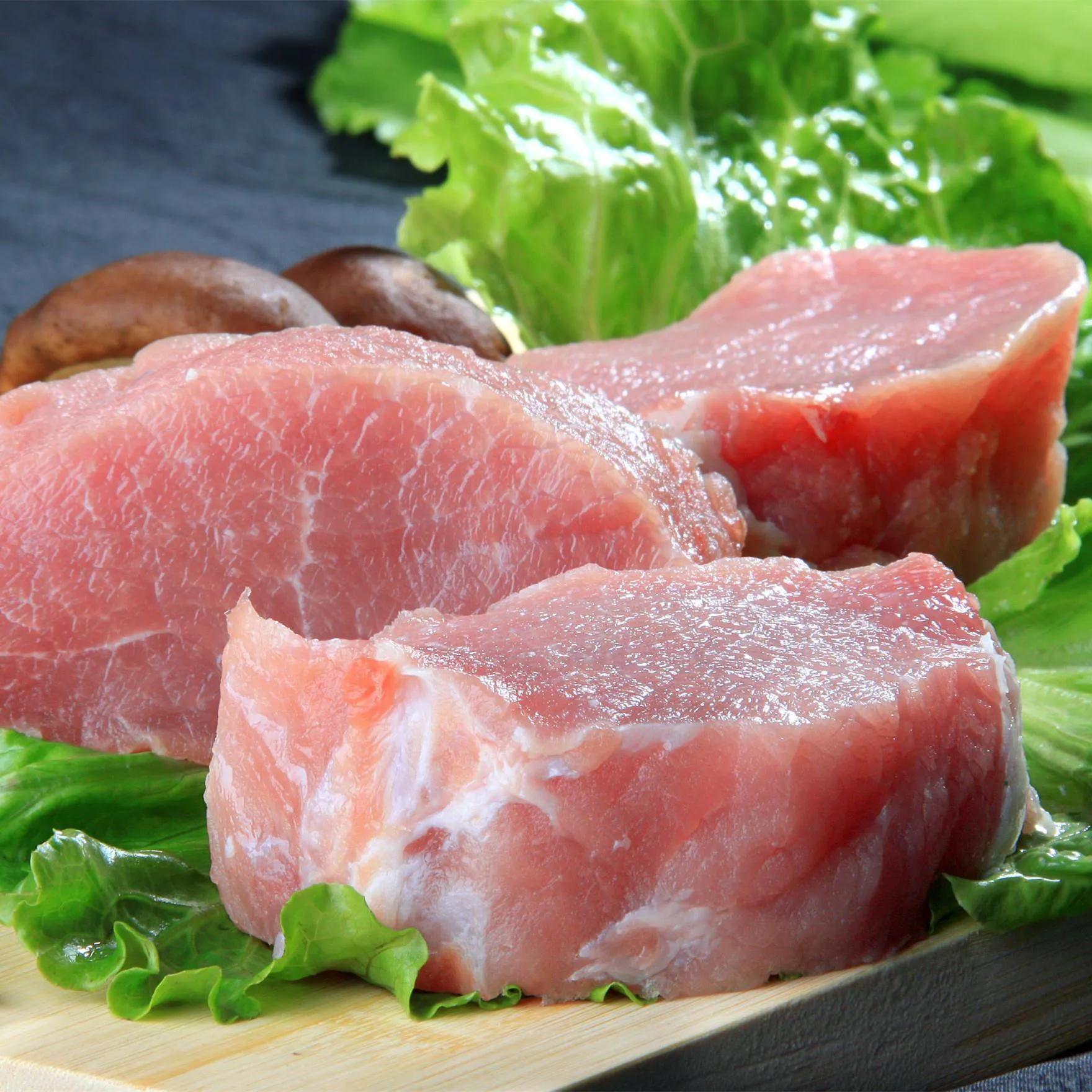 老品种土猪黑猪后腿瘦肉新鲜无抗猪肉鲜嫩适合炒肉