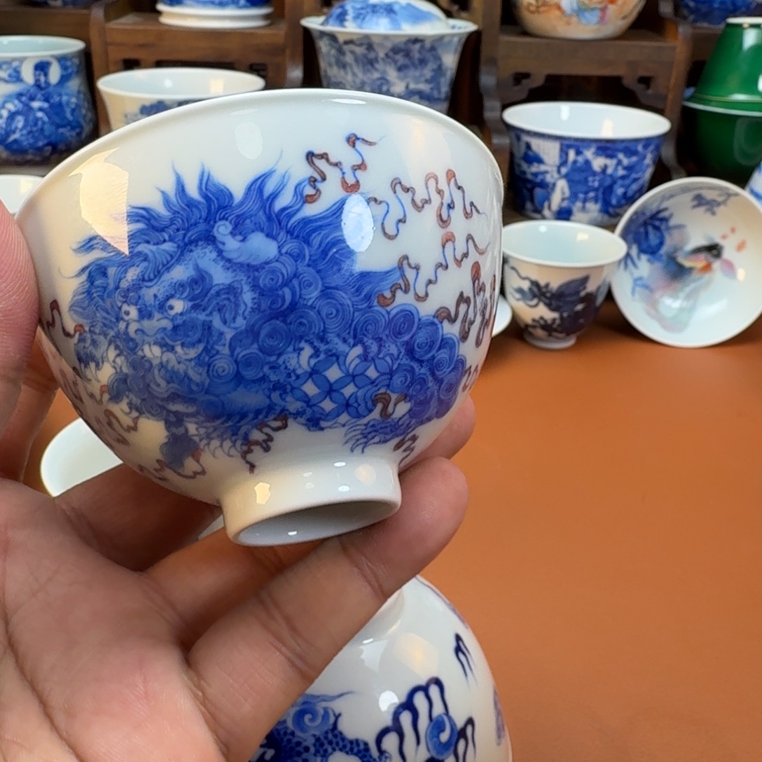 刘***r陶杯子景德镇全手工手绘陶瓷