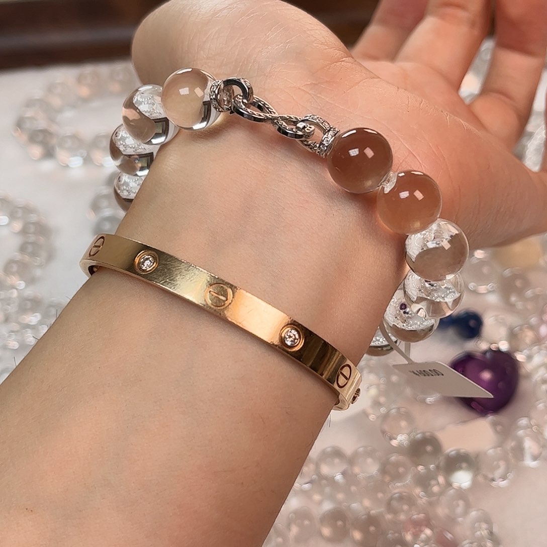 水晶手串未镶嵌扣头款手链12mm