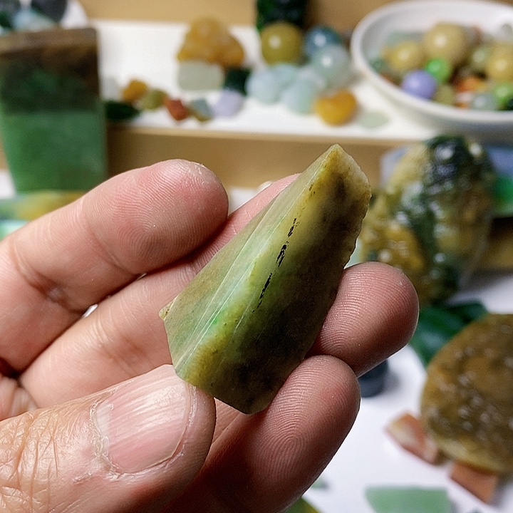 翡翠散珠天然翡翠A货