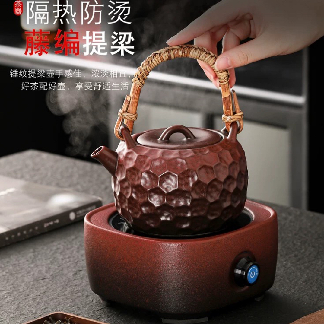 家用泡茶提梁煮茶壶陶瓷电陶炉明火烧水壶中式复古酒精炉碳炉可烧