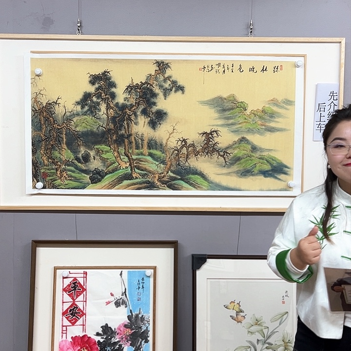 国画中美老师纯手绘作品