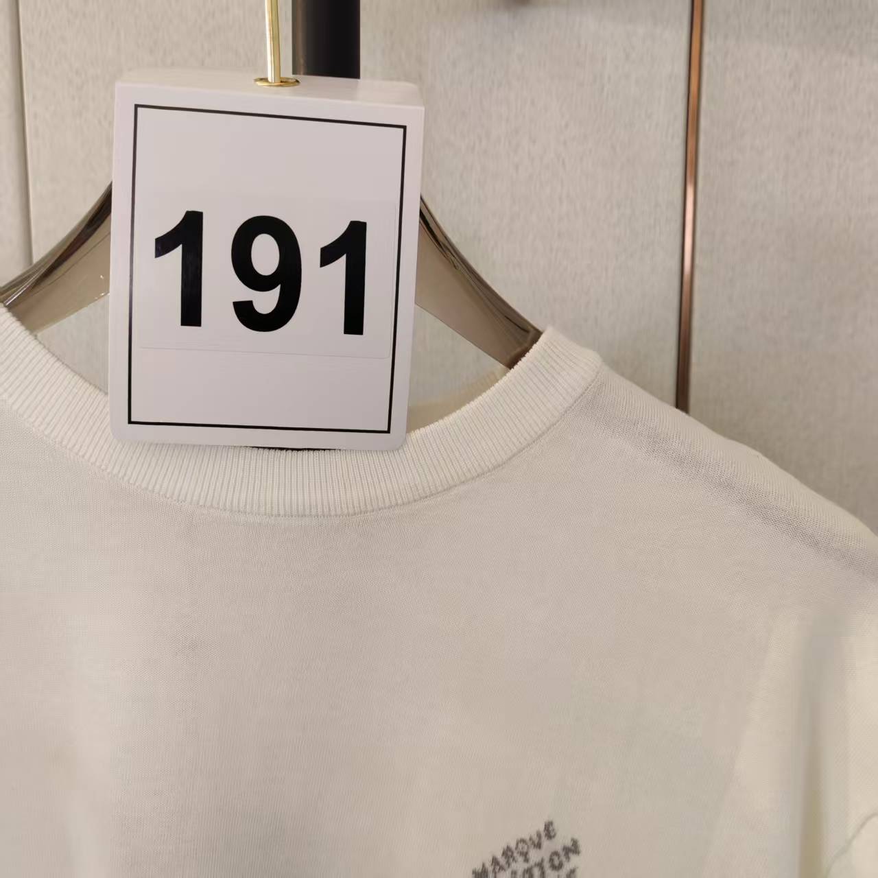 99新 Alexander McQueen/亚历山大·麦昆 麦昆联名袖子提花T恤 191