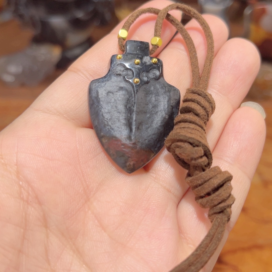 玛瑙/玉髓吊坠合金