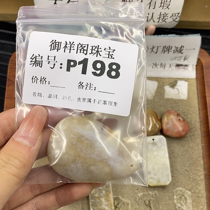 硅化珊瑚（珊瑚玉）未镶嵌颈饰焯*