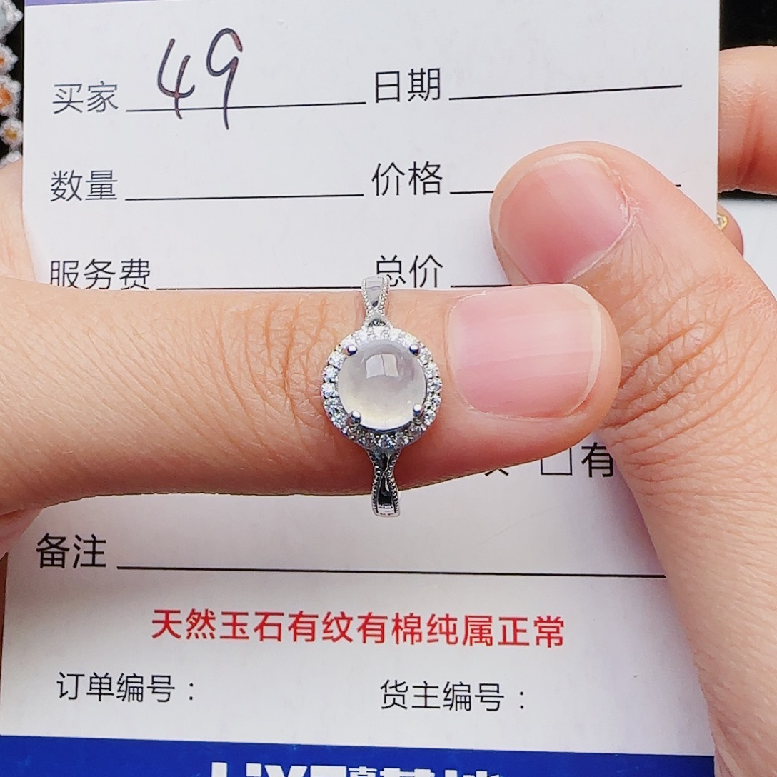 翡翠戒指银S925镶嵌1111111111