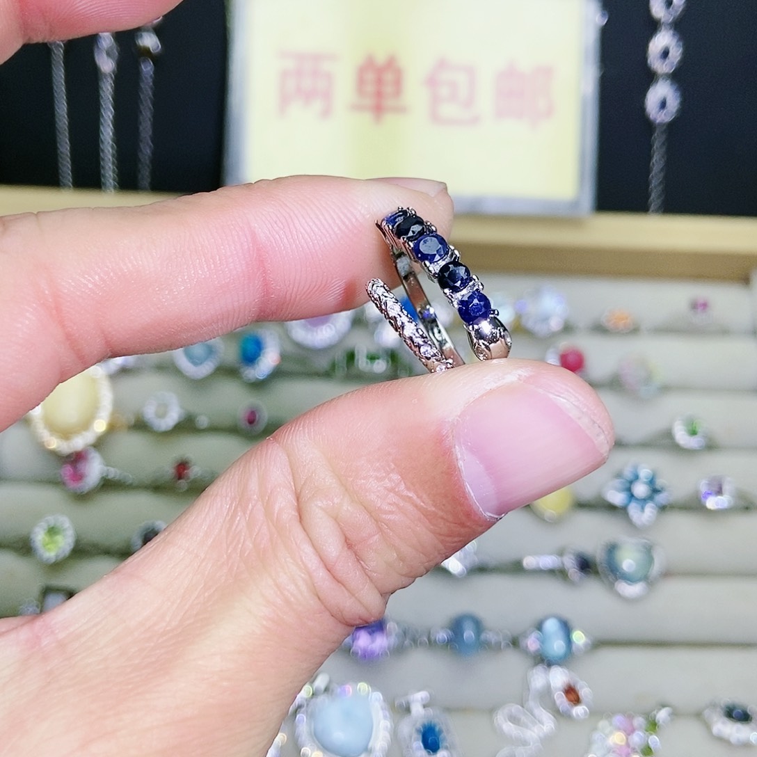 【闪购商品】戒指蓝宝石未镶嵌