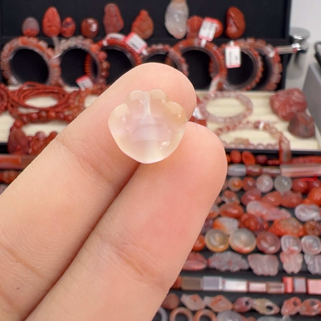 南红玛瑙未镶嵌颈饰猫爪