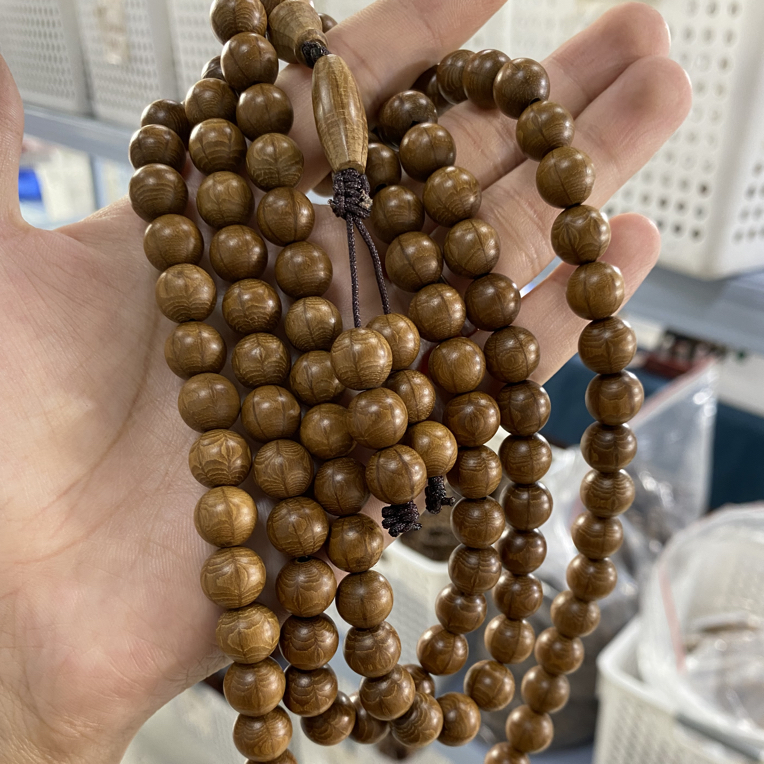 编号702号108正宗五台山六道木多圈脖挂精工老料满花纹文玩佛珠