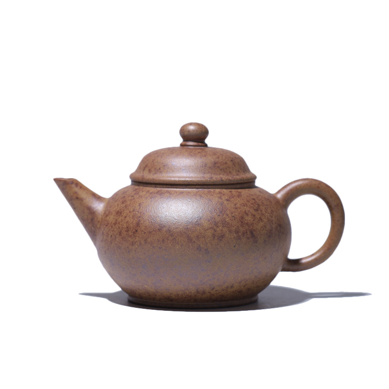 大吉羊柴烧 宜兴紫砂壶茶壶 原矿本山绿泥水平120ml庄杰