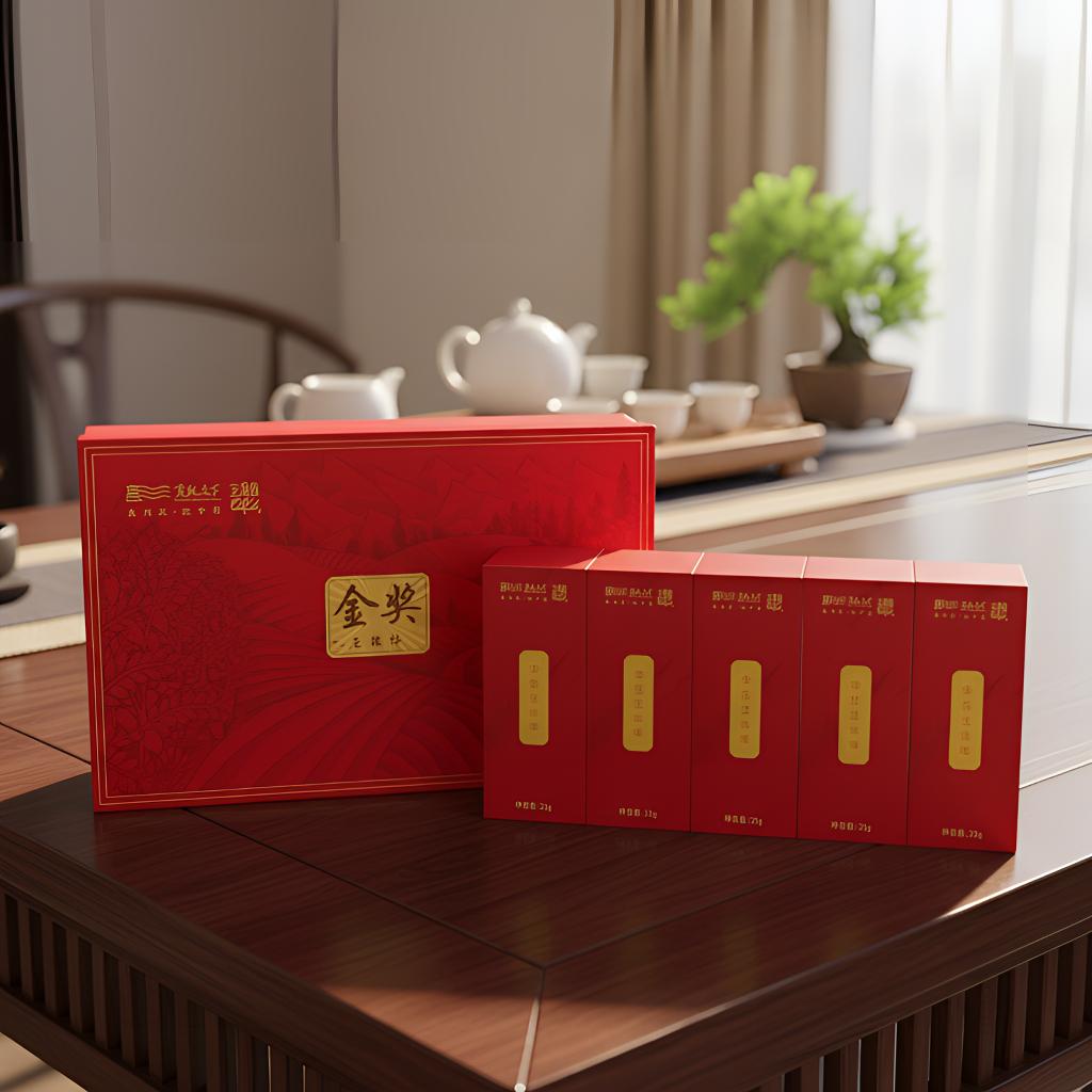 玉皇剑2024年襄阳红金奖红茶125g（5g*5泡*5盒）