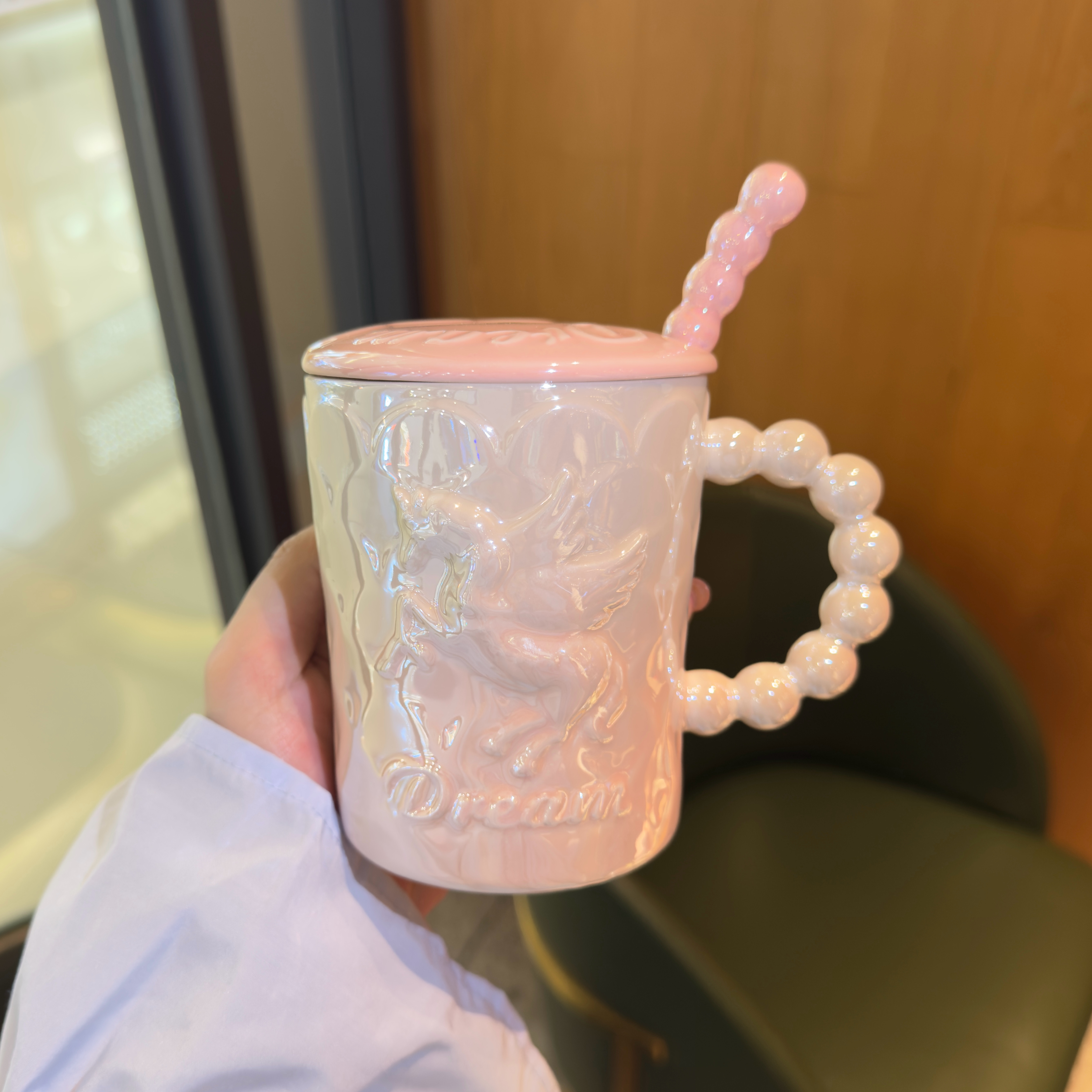 轻奢小众生日礼物高级感带盖早餐咖啡大容量陶瓷马克杯子家用创意