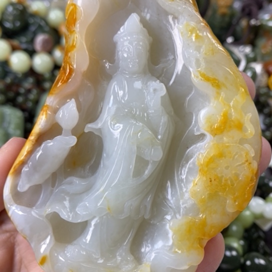 透闪石质玉摆件未镶嵌