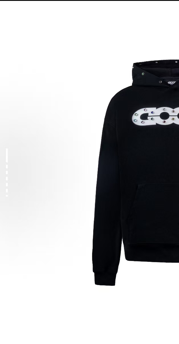 GOODBRAND 柔软舒适彩钻logo印花连帽男女同款时尚百搭长袖卫衣