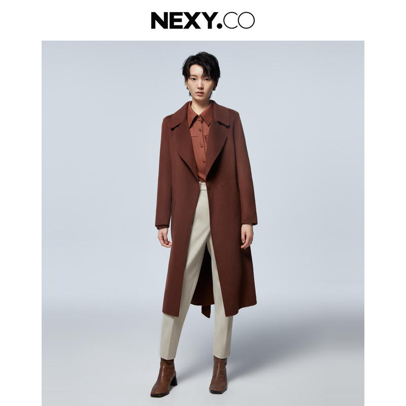 NEXY.CO/奈蔻大衣|全羊绒|高定|保暖秋冬|专柜同款|XL00782B7