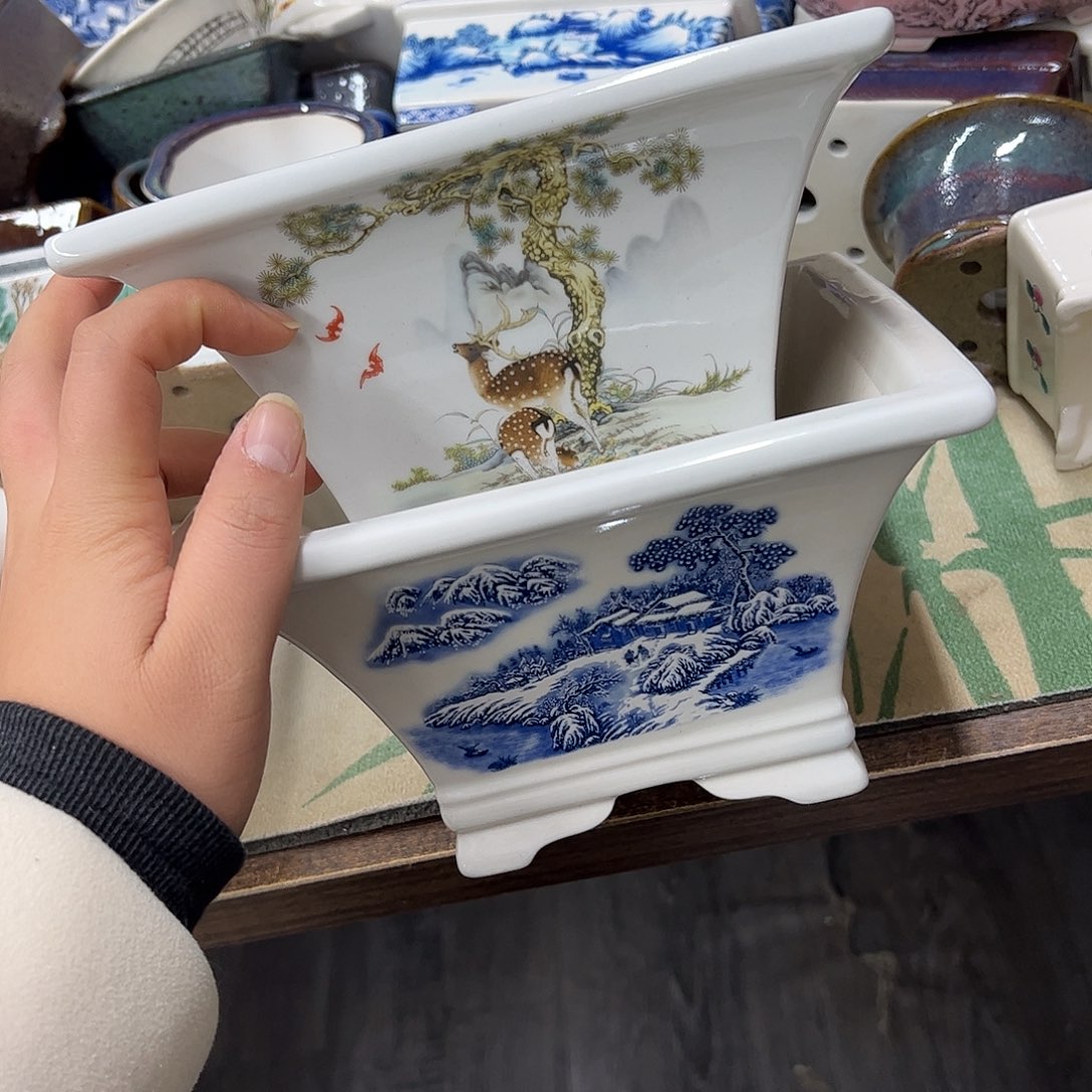 花盆紫砂506号瑕疵2个19/10cm口不正处理介意勿拍