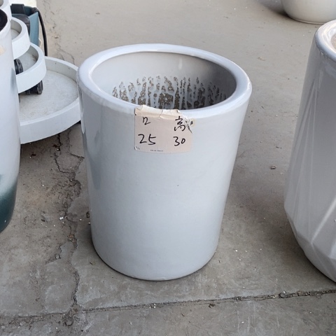 低腰白圆柱中 口25/30