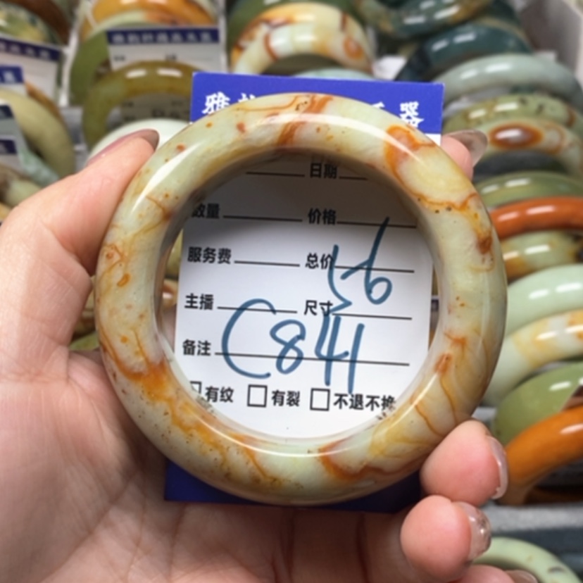 【闪购商品】蛇纹石玉手镯未镶嵌