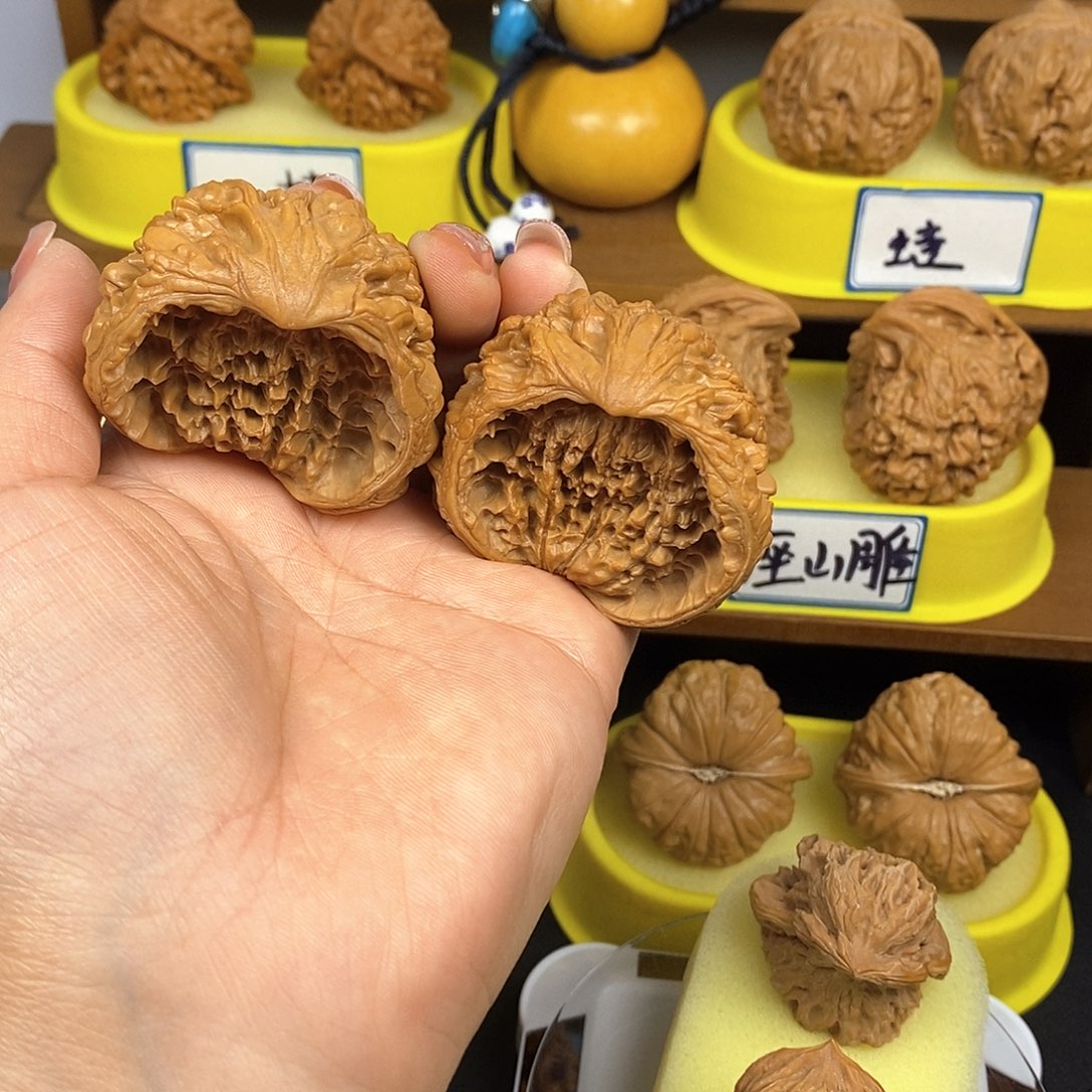 核桃嘟*聚宝盆 文玩/木作/... 文玩把件