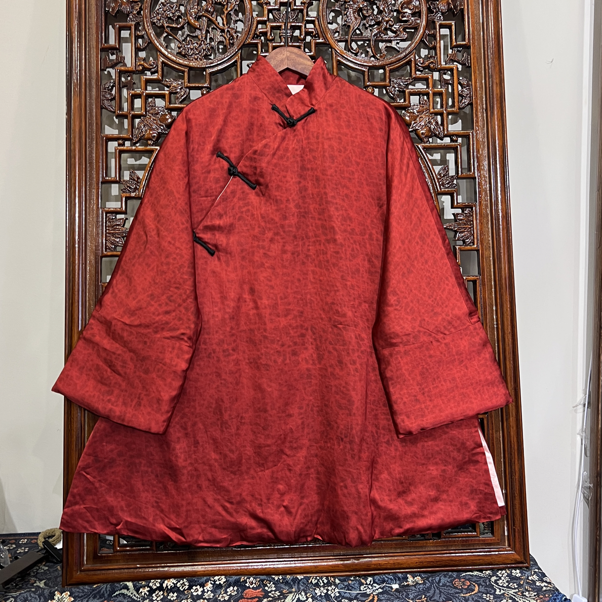 冬款新品偏襟棉服套装