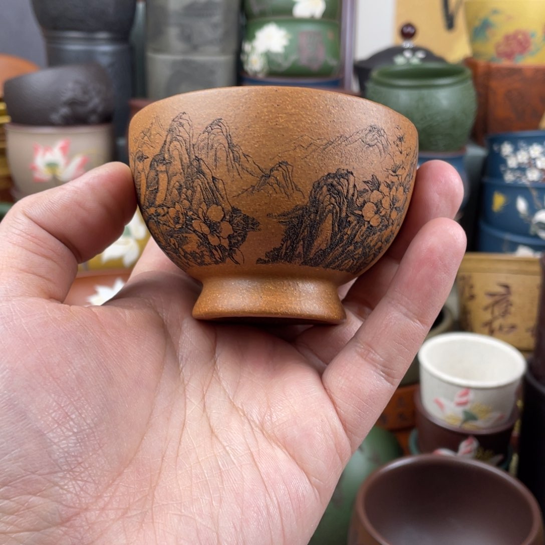 紫砂茶杯紫砂茶杯