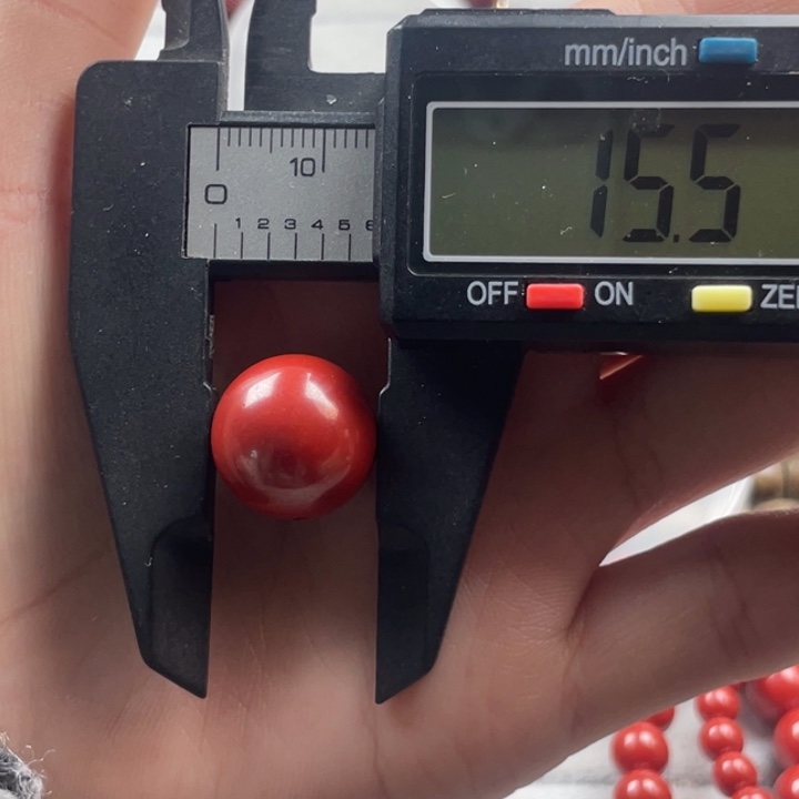 水晶珠宝半成品未镶嵌帝王砂15mm单珠