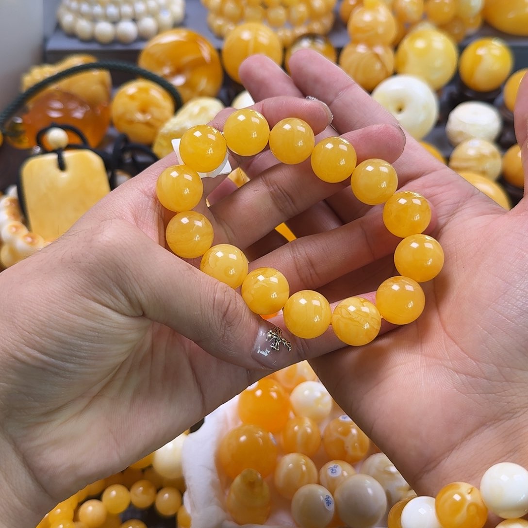 蜜蜡珠宝奇石未镶嵌15mm