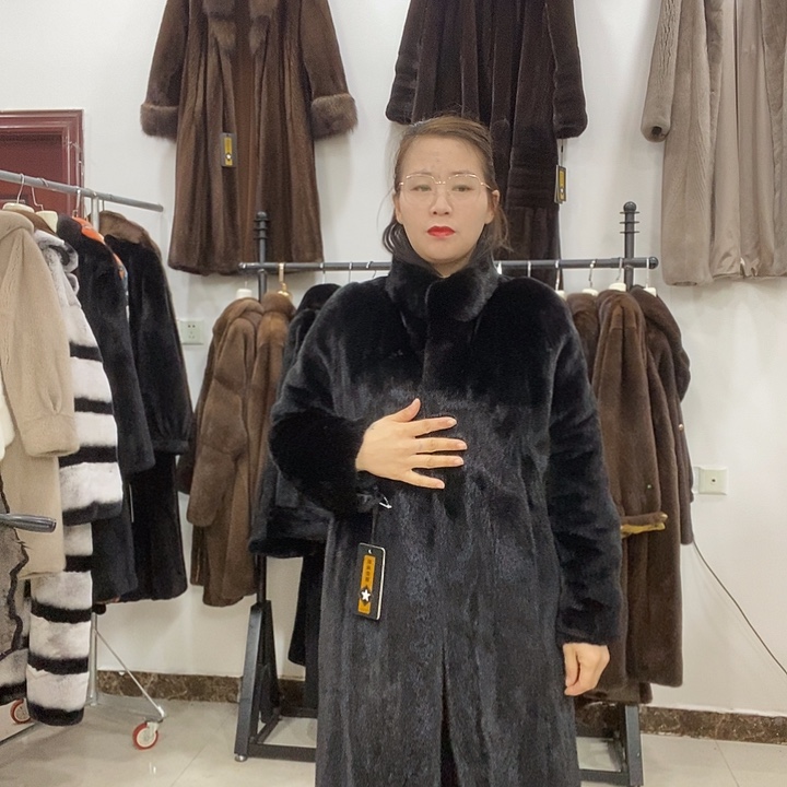 时尚潮流百搭水貂外套