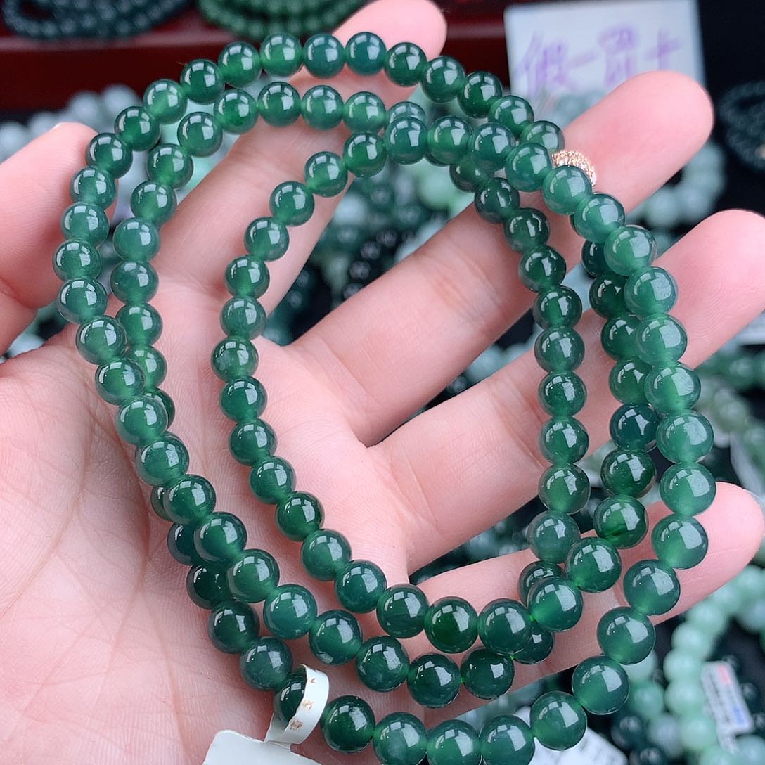 翡翠毛衣链未镶嵌O*～