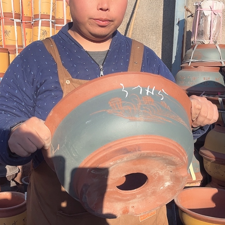 紫砂紫砂花盆盆栽